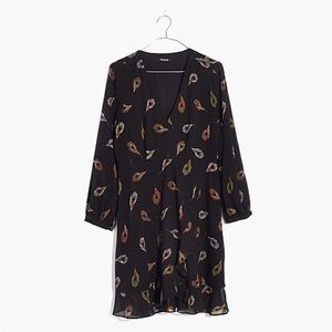 NWT Madewell Poppy Dress in Peacock Feathers